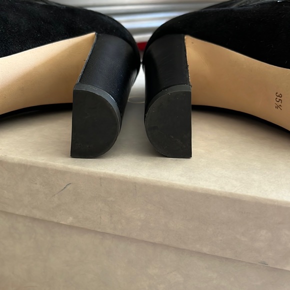 Jimmy Choo suede nappa black lace up heals size 5.5 - Picture 3 of 9